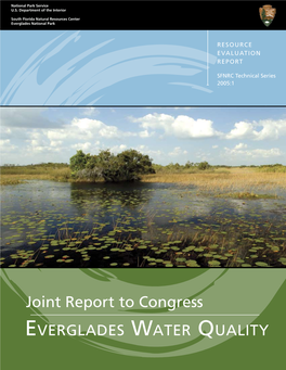 Joint Report to Congress: Everglades Water Quality Iii