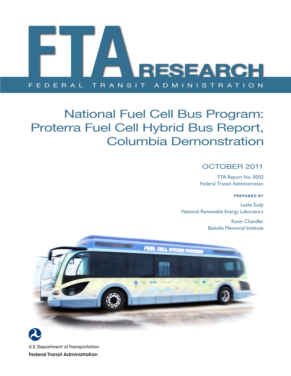 Proterra Fuel Cell Hybrid Bus Report, Columbia Demonstration