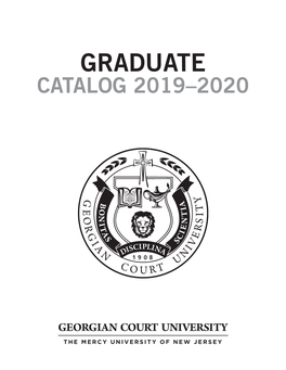 2019-2020 Graduate Catalog