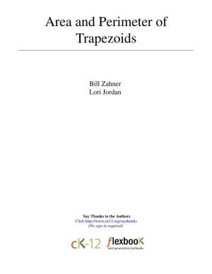 Area and Perimeter of Trapezoids
