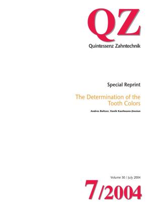 The Determination of the Tooth Colors