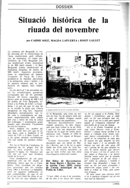 Sitnació Histórica De La Rinada Del Novembre