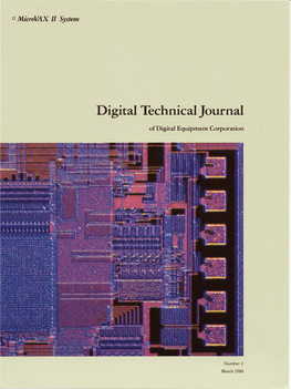 Digital Technical Journal, Number 2, March 1986: Microvax II System