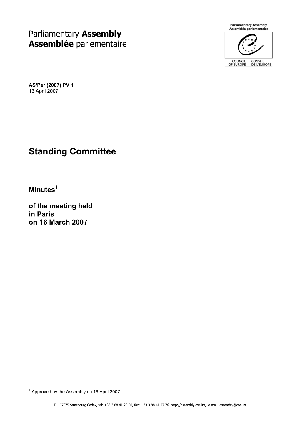 Standing Committee