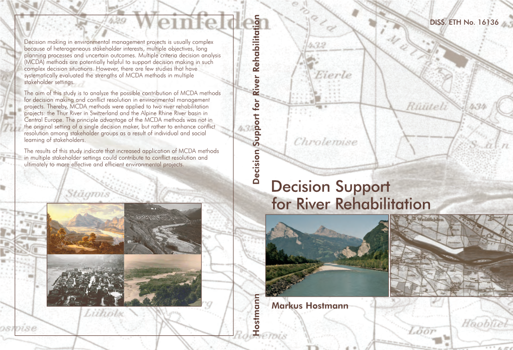 For River Rehabilitation Decision Support