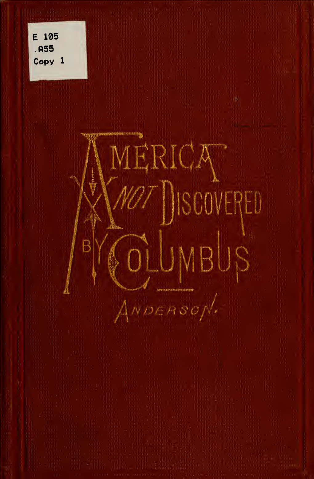 America Not Discovered by Columbus