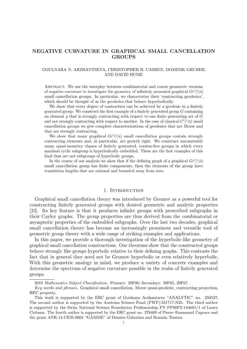 Negative Curvature in Graphical Small Cancellation Groups