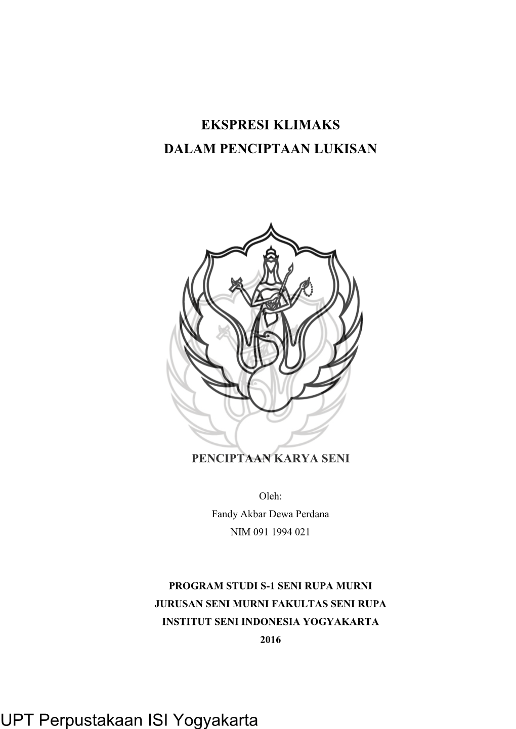 Ekspresi Klimaks Dalam Penciptaan Lukisan