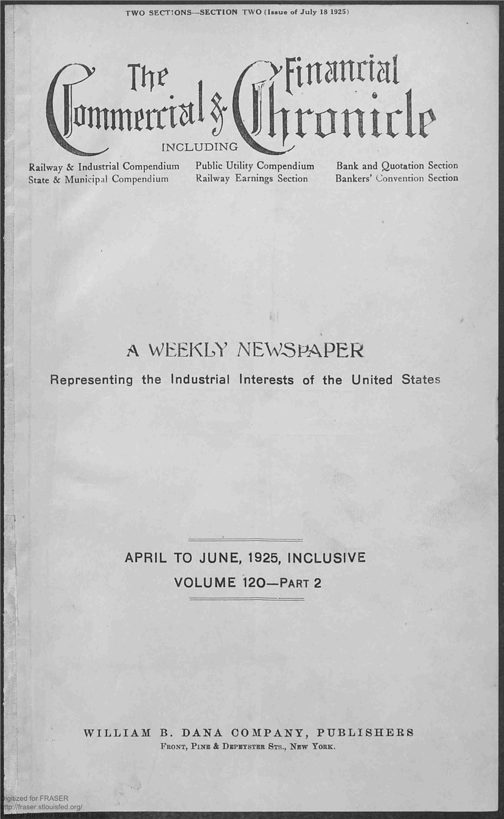 April to June 1925, Inclusive: Index to Volume