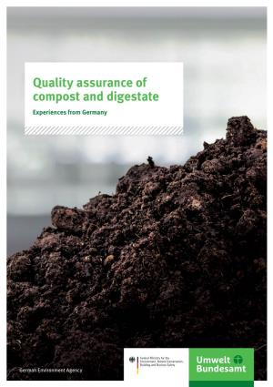 Quality Assurance of Compost and Digestate – Experiences from Germany