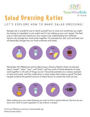 Salad Dressing Ratios