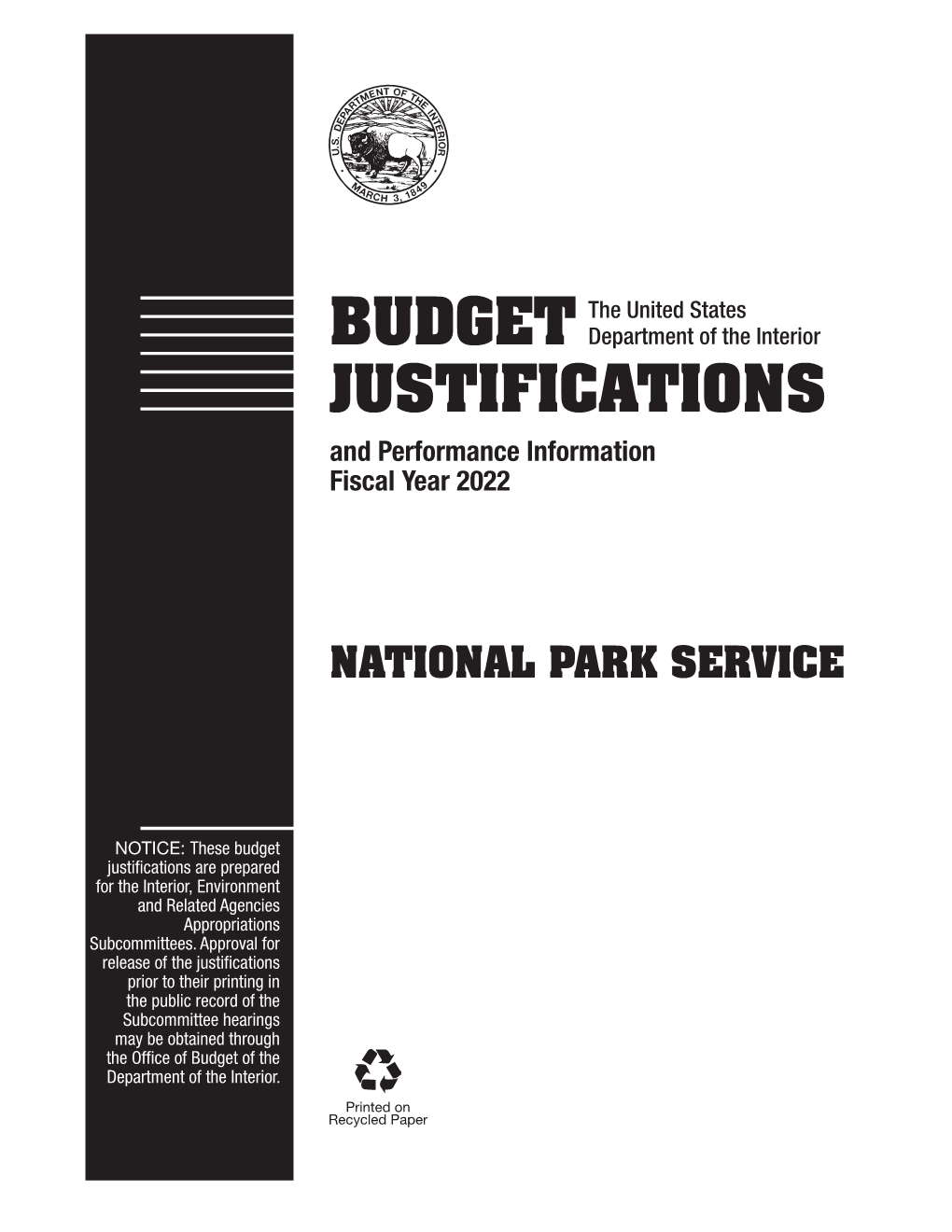 FY 2022 National Park Service