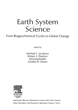 Earth System Science from Biogeochemical Cycles to Global Change