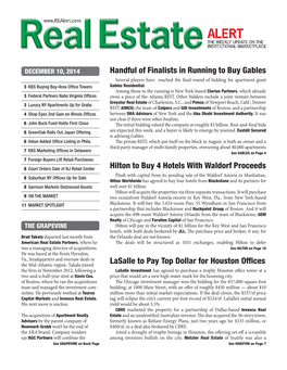 Real Estate Alert’S Deal Database