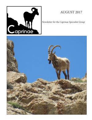 CAPRINAE • August 2017 NOTES and NEWS Page 1