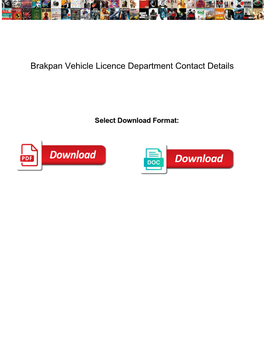 Brakpan Vehicle Licence Department Contact Details