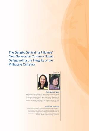 The Bangko Sentral Ng Pilipinas' New Generation Currency Notes