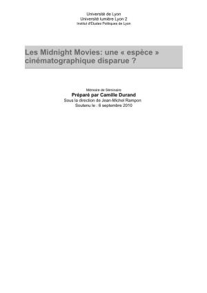 Les Midnight Movies: Une « Espèce » Cinématographique Disparue ?