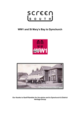 WW1 and St Mary's Bay to Dymchurch