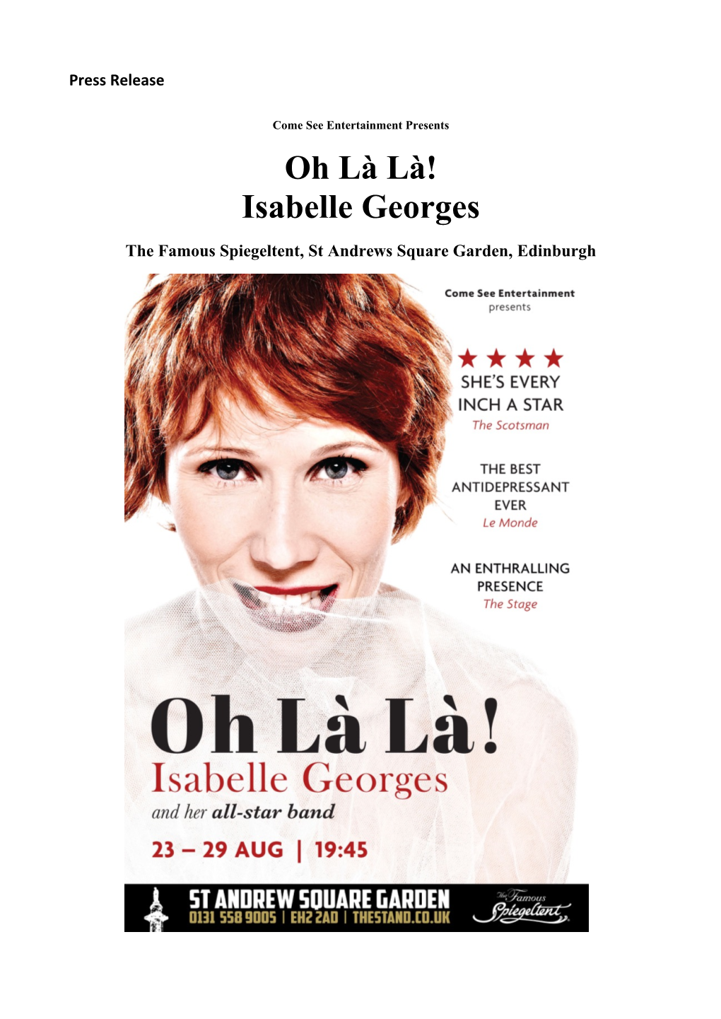 Oh Là Là! Isabelle Georges