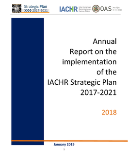 Annual Report on the Implementation of the IACHR Strategic Plan 2017