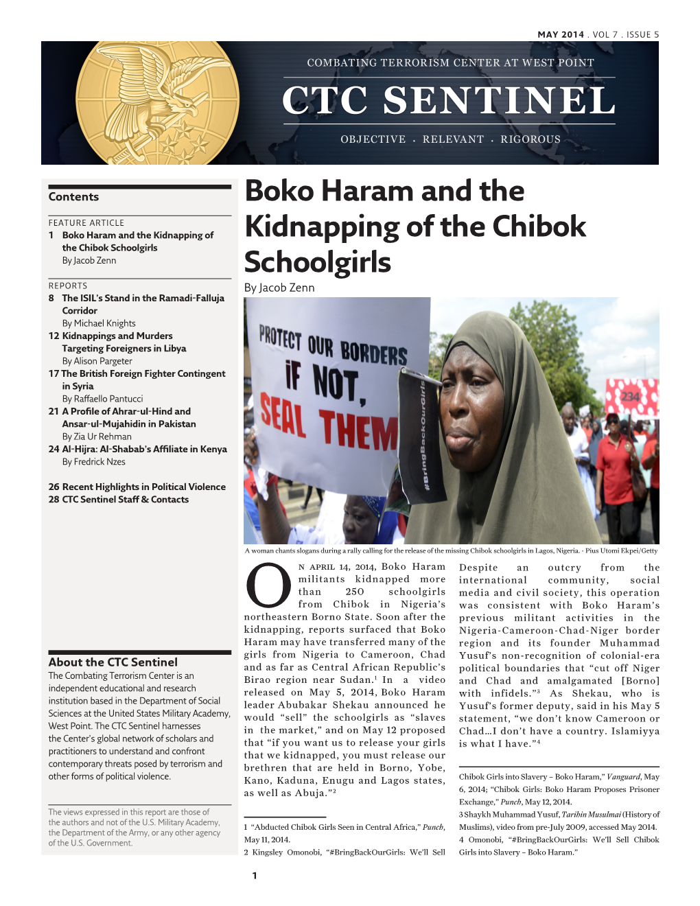 Boko Haram and the Kidnapping of the Chibok Schoolgirls