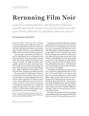 Rerunning Film Noir