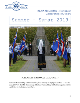 Summer-Sumar 2019