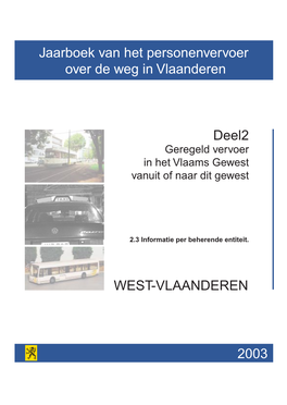 Deel 2.3. West-Vlaanderen