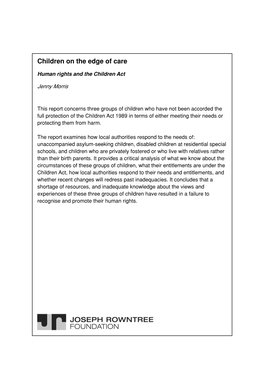 Human Rights and the Children Act