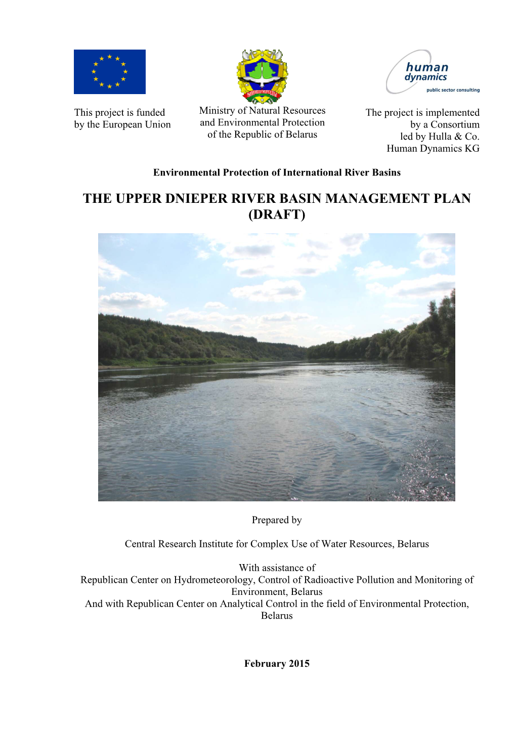 The Upper Dnieper River Basin Management Plan (Draft)