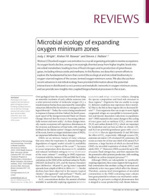 Microbial Ecology of Expanding Oxygen Minimum Zones