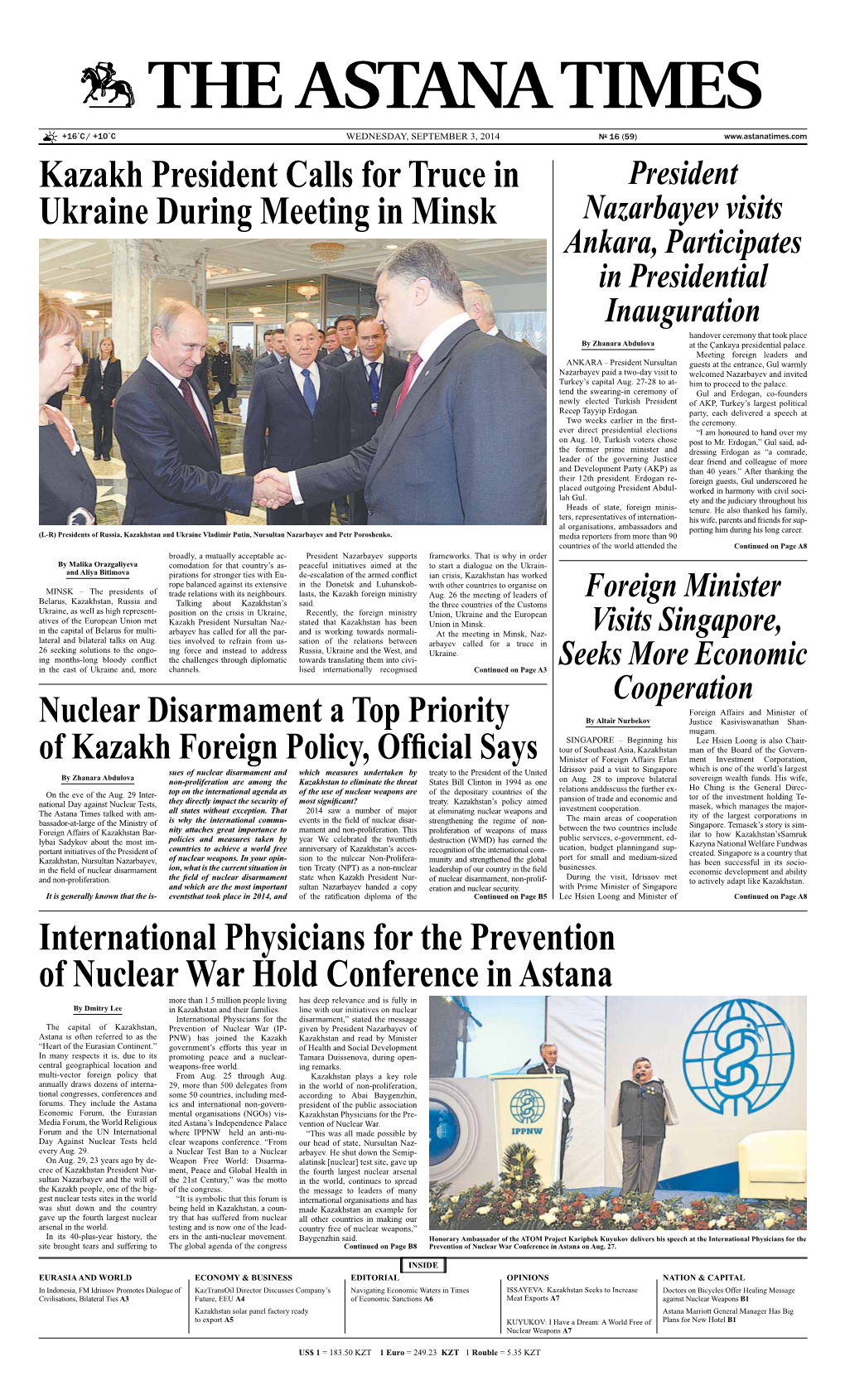 International Physicians for the Prevention of Nuclear War Hold