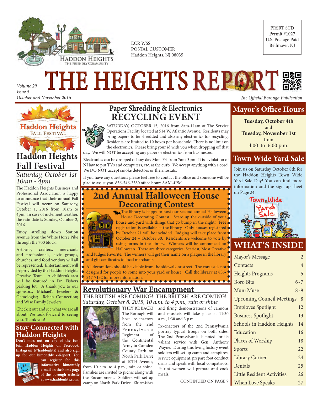 2016 October Heights Report