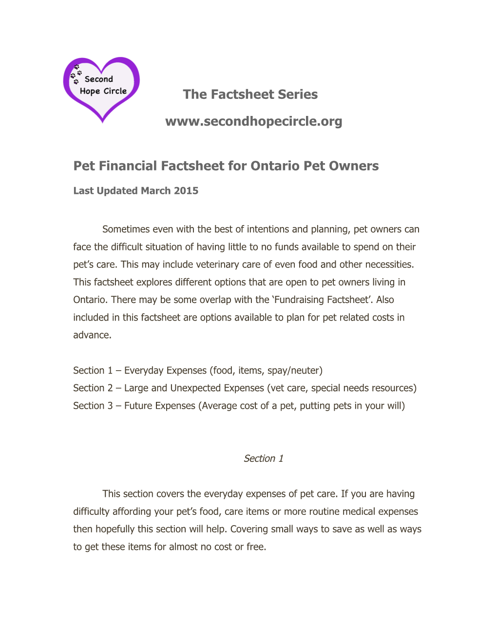 The Factsheet Series