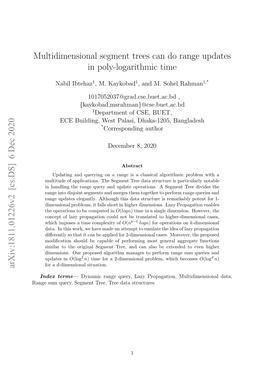 Multidimensional Segment Trees Can Do Range Updates in Poly-Logarithmic Time