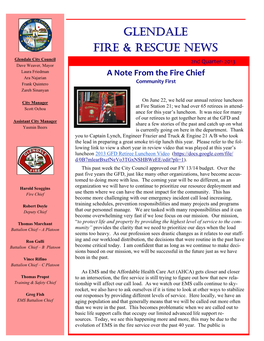 Glendale Fire & Rescue News