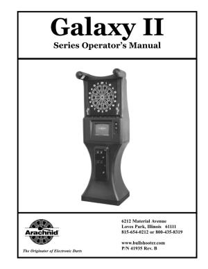 Galaxy II Series Operator's Manual