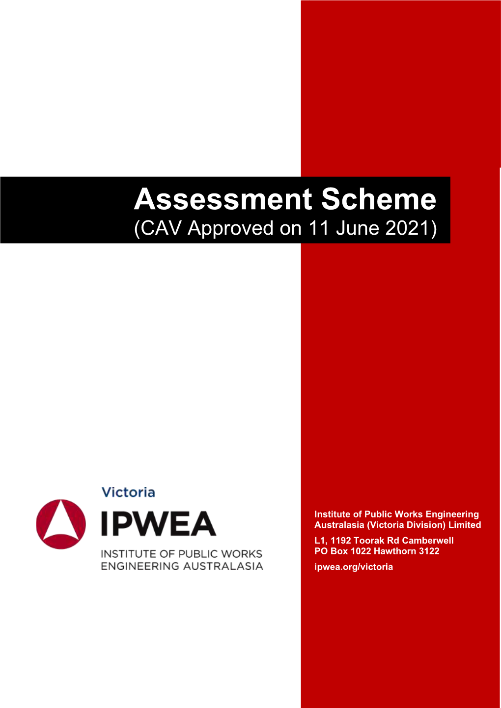 Assessment Scheme (CAV Approved on 11 June 2021)