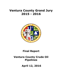 Ventura County Crude Oil Pipelines