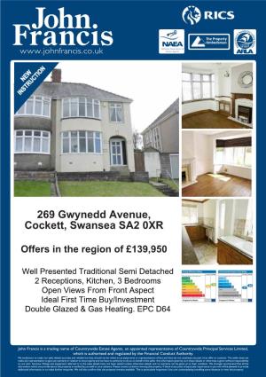 269 Gwynedd Avenue, Cockett, Swansea SA2 0XR