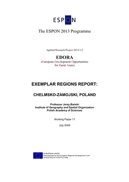 EDORA 2.13 WP 11-22 Exemplar Region Reports