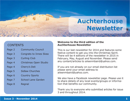 Auchterhouse Newsletter November 2014 Layout 1