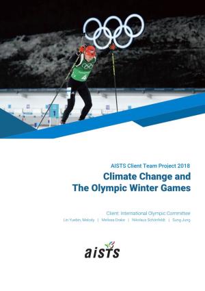 Climate Change and the Olympic Winter Games