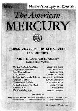 The American Mercury March 1936