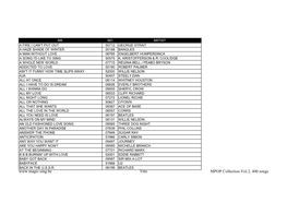 Title MPOP Collection Vol.2, 400 Songs NR