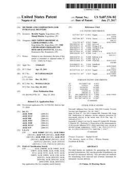 (12) United States Patent (10) Patent No.: US 9,687,536 B2 Nagata Et Al