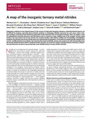 A Map of the Inorganic Ternary Metal Nitrides