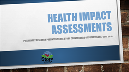 HEALTH IMPACT ASSESSMENTS.Pdf
