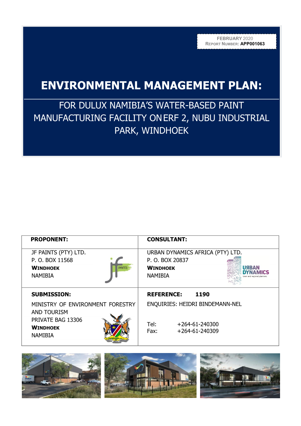 Environmental Management Plan: - July 2020